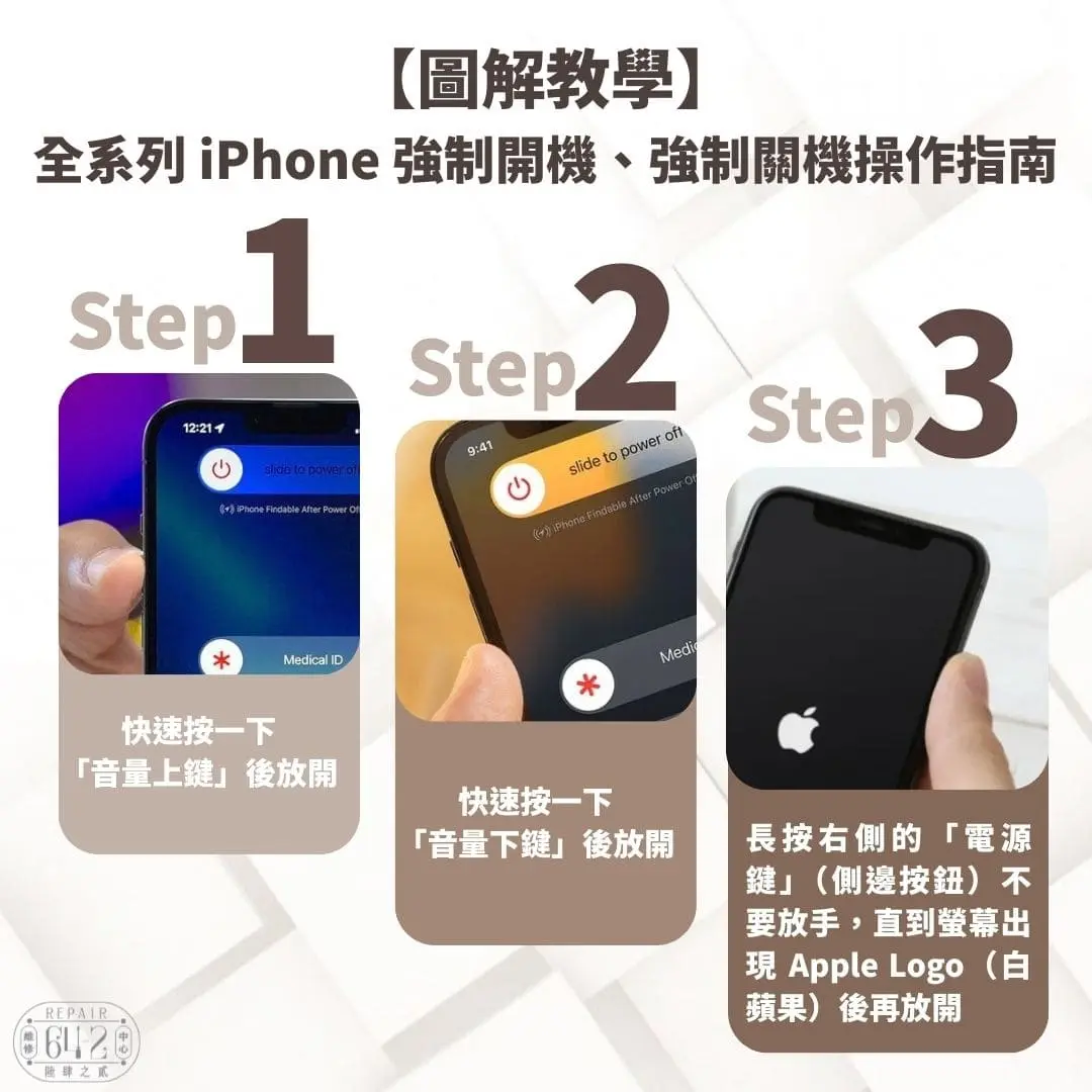 iphone強制關機方法-全系列iPhone機型強制關機骯法
